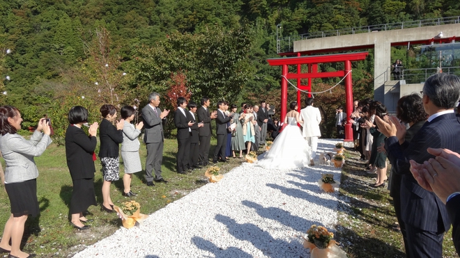 鯉恋の宮で結婚式 本番 その2